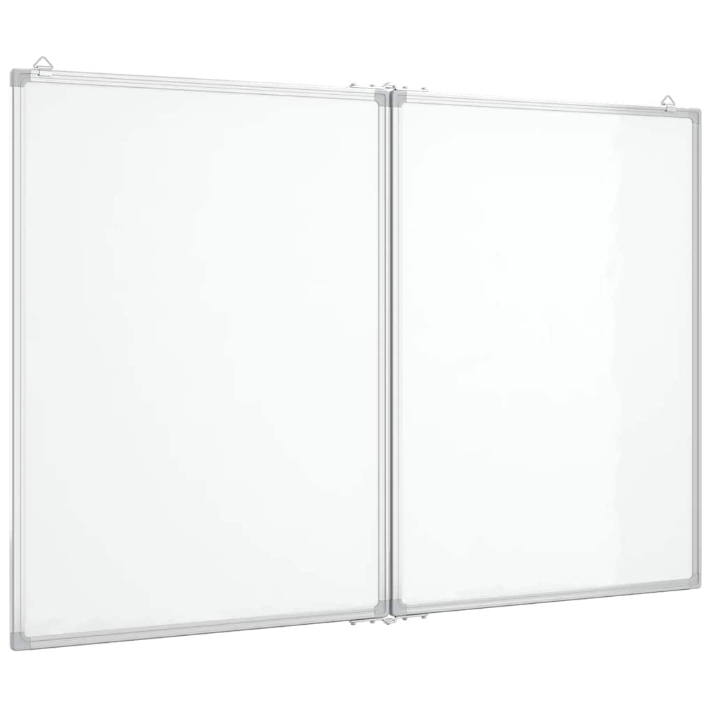 magnetisk whiteboard 100x80x1,7 cm foldbart aluminium