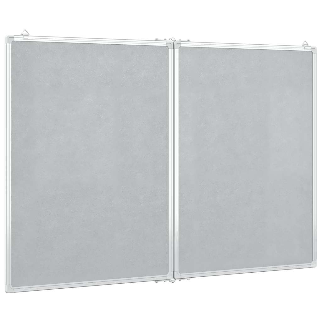 magnetisk whiteboard 100x80x1,7 cm foldbart aluminium