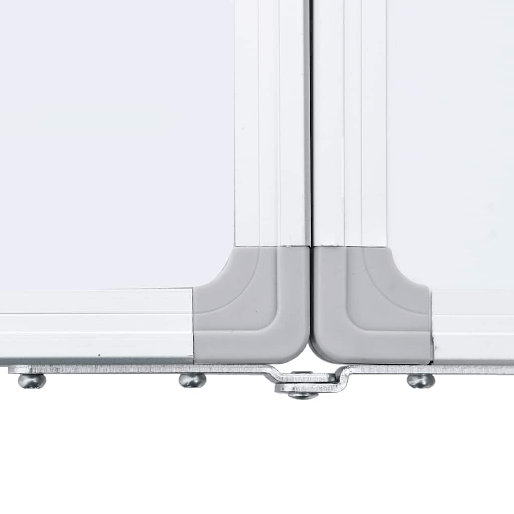 magnetisk whiteboard 100x80x1,7 cm foldbart aluminium