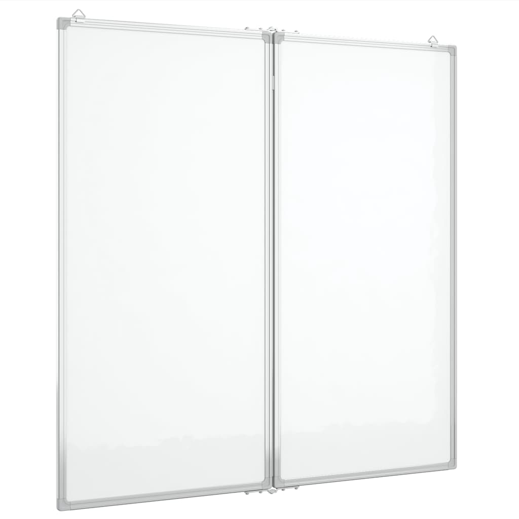 magnetisk whiteboard 100x100x1,7 cm foldbart aluminium
