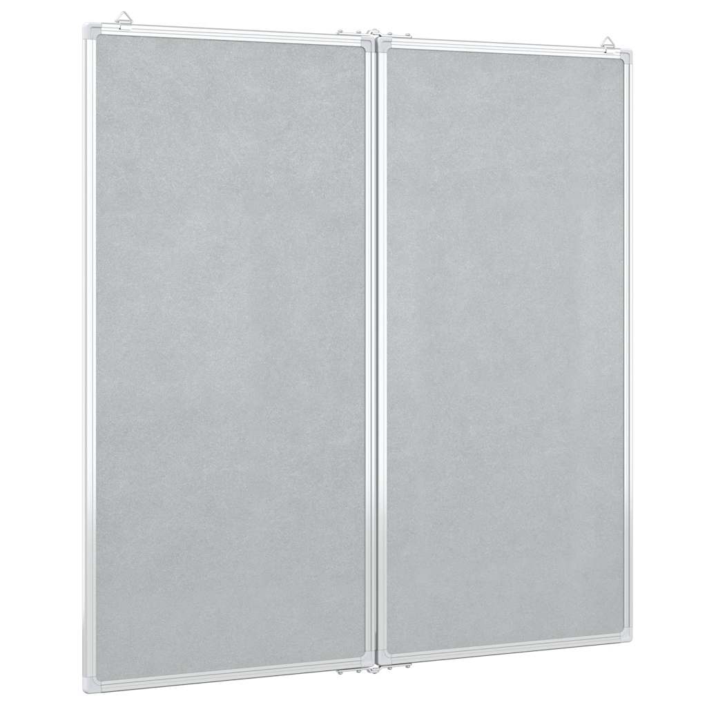 magnetisk whiteboard 100x100x1,7 cm foldbart aluminium