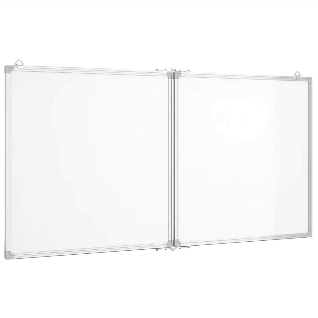 magnetisk whiteboard 120x60x1,7 cm foldbart aluminium