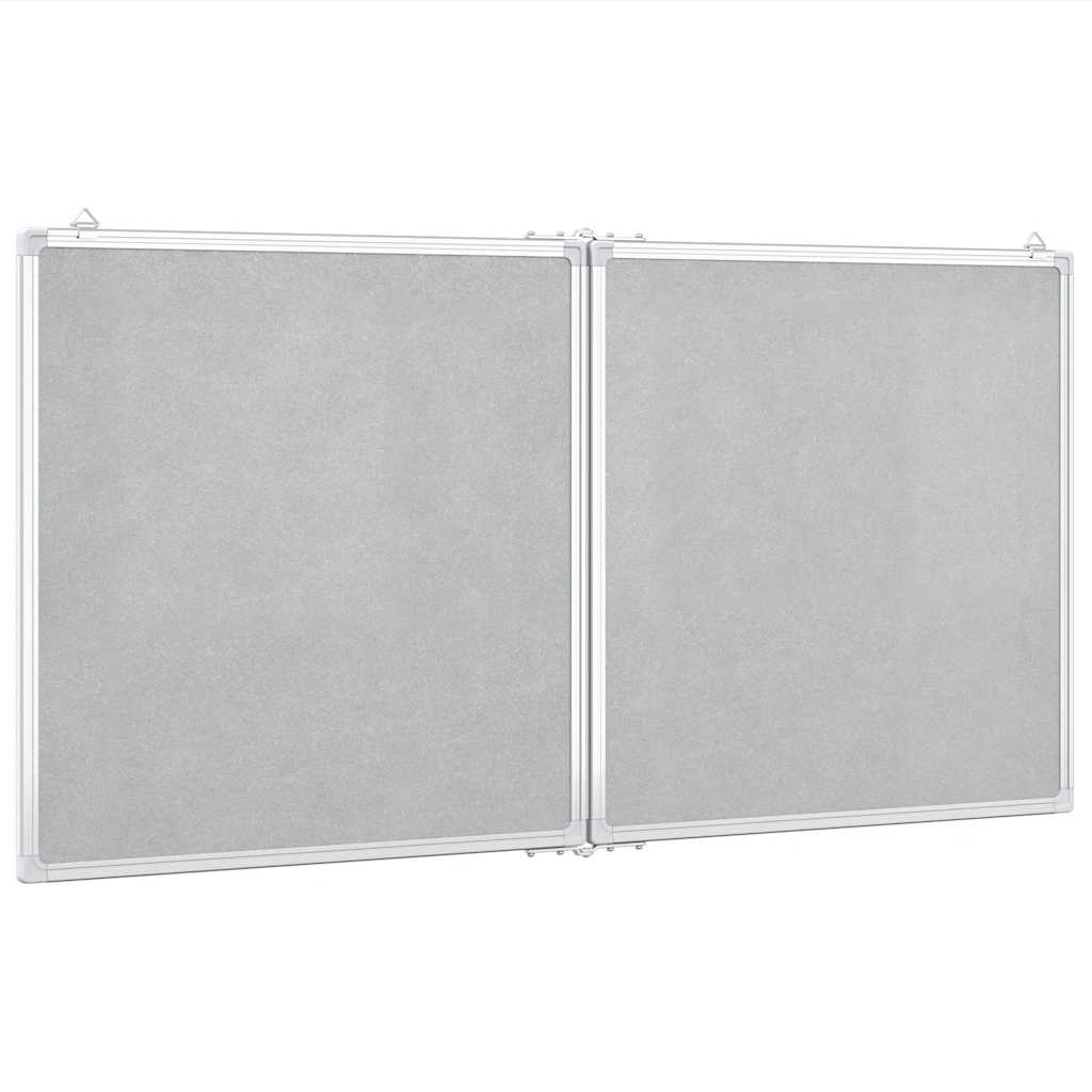 magnetisk whiteboard 120x60x1,7 cm foldbart aluminium