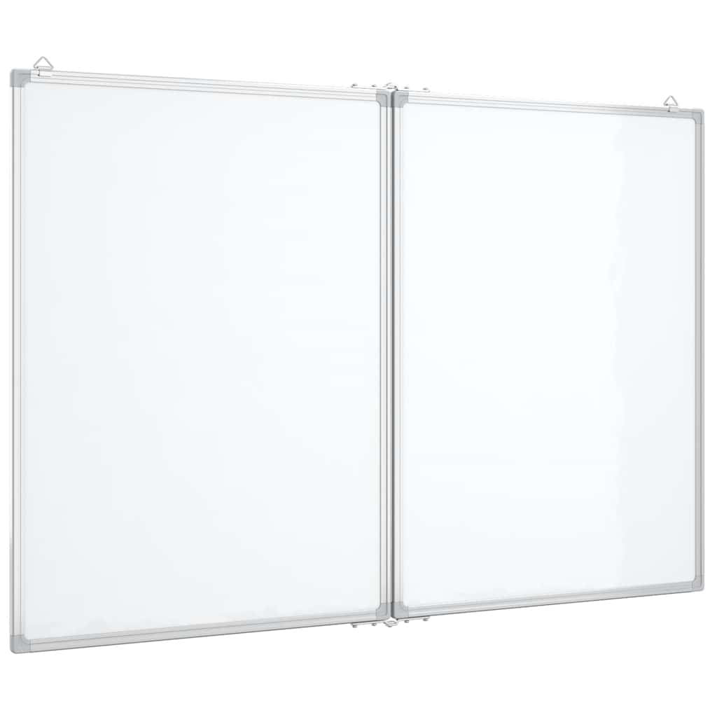 magnetisk whiteboard 120x80x1,7 cm foldbart aluminium