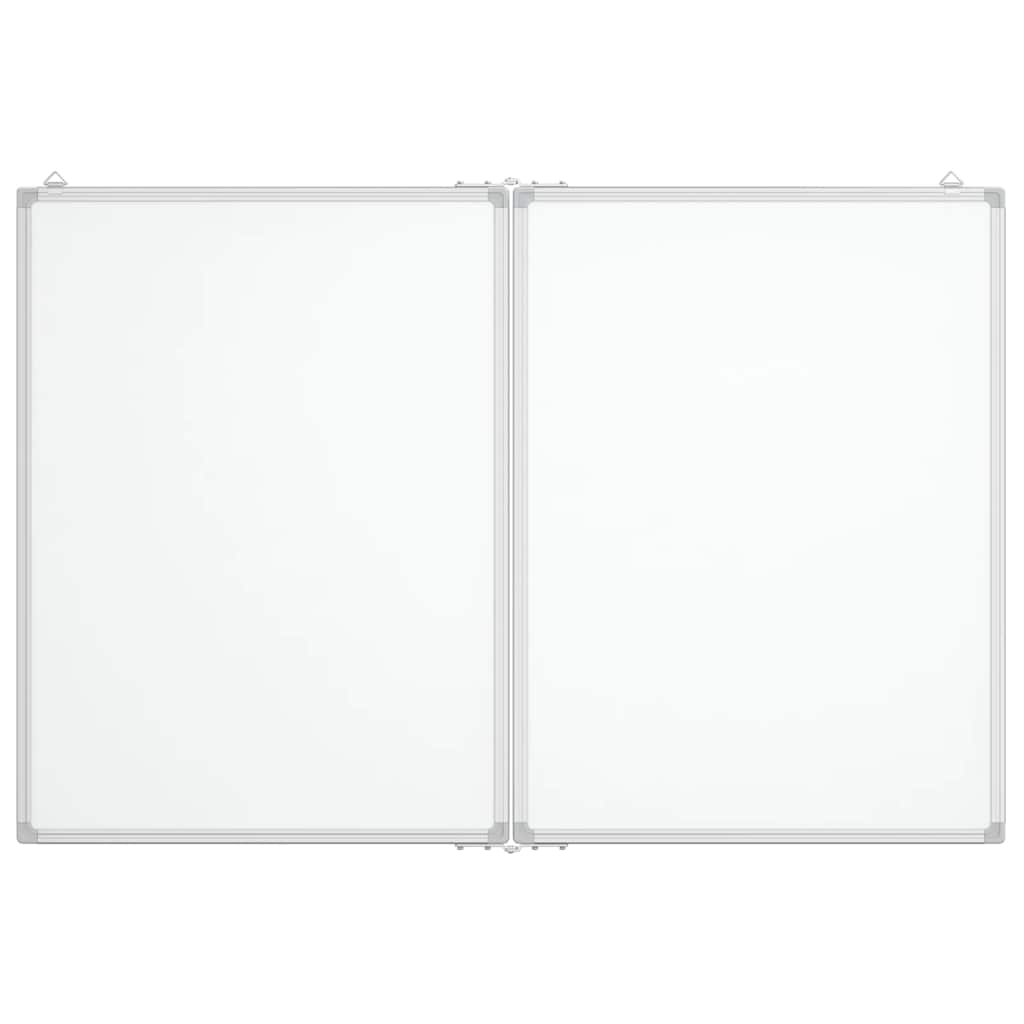 magnetisk whiteboard 120x80x1,7 cm foldbart aluminium