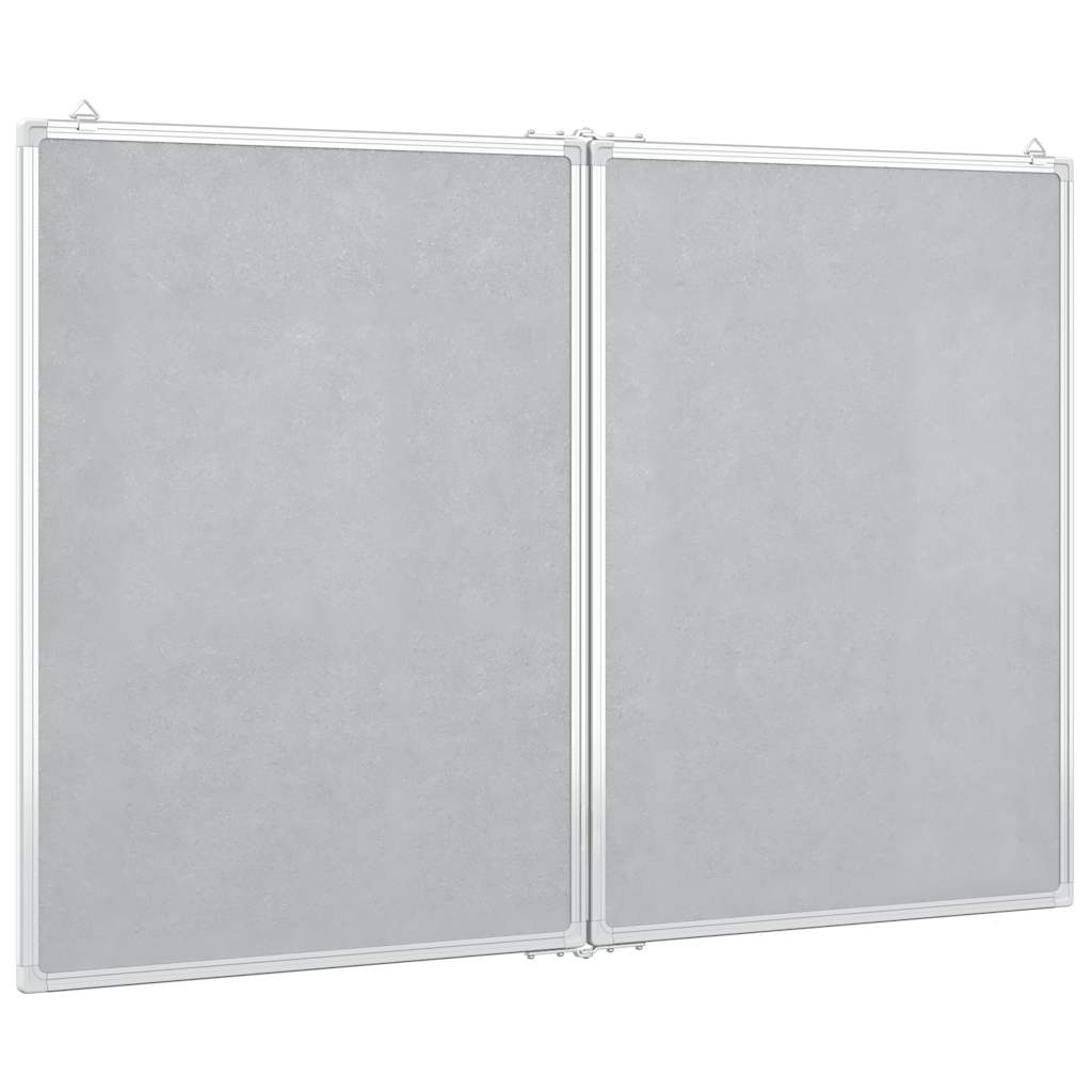 magnetisk whiteboard 120x80x1,7 cm foldbart aluminium