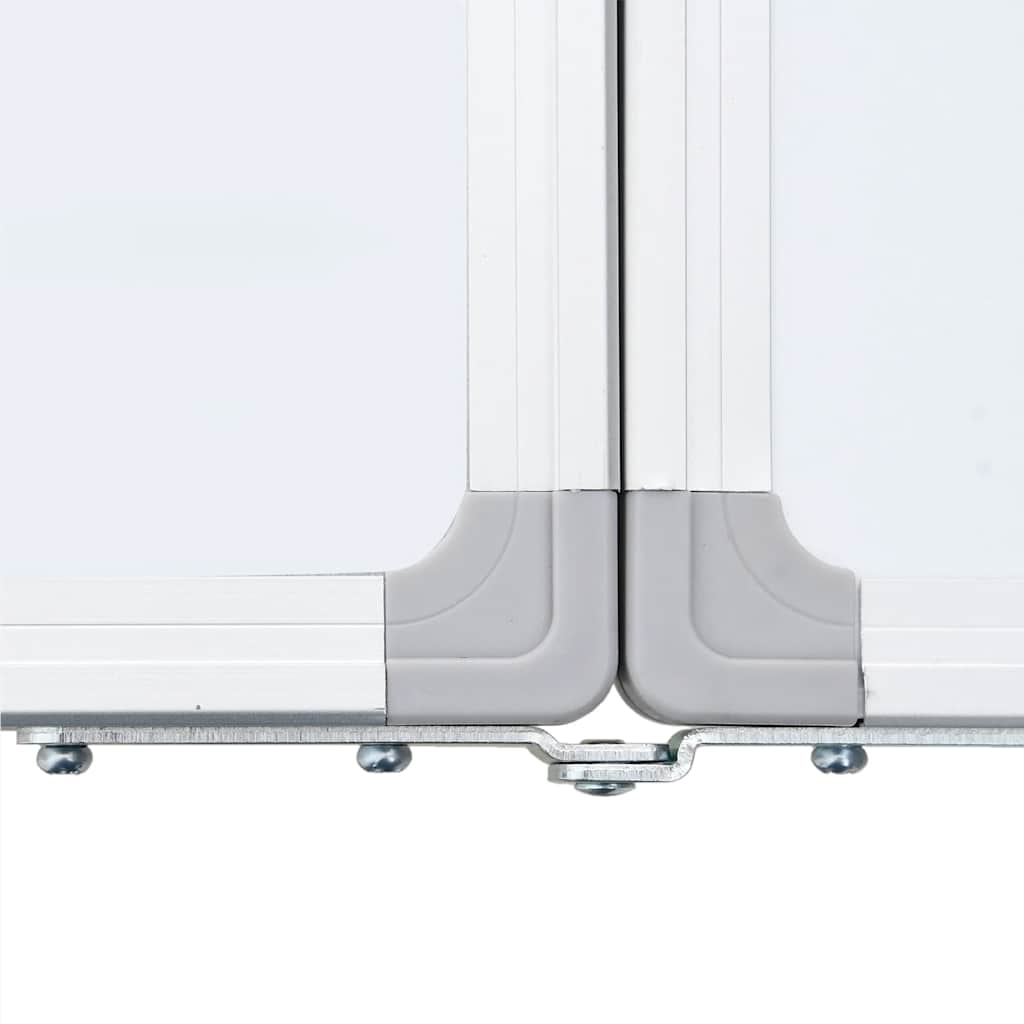 magnetisk whiteboard 120x100x1,7 cm foldbart aluminium