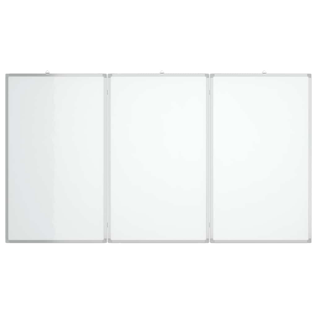 magnetisk whiteboard 120x80x1,7 cm foldbart aluminium