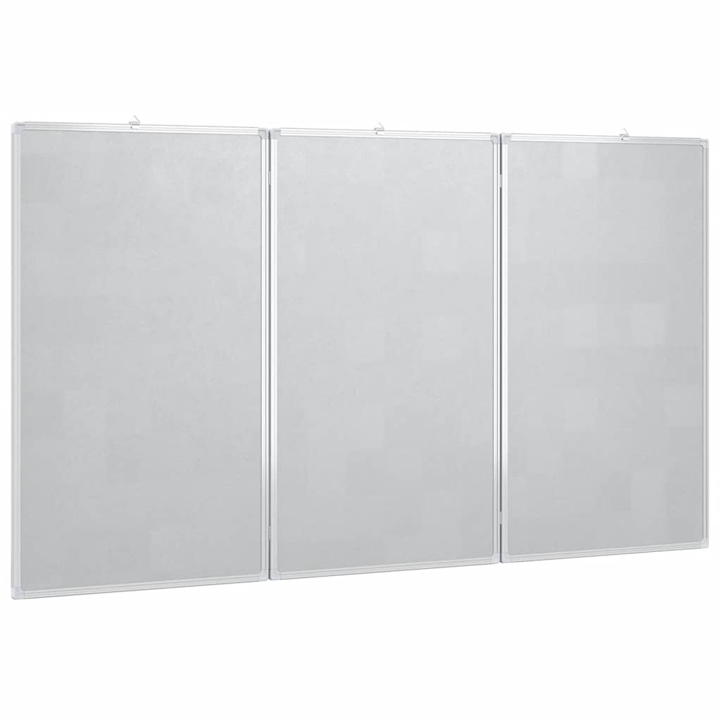magnetisk whiteboard 120x80x1,7 cm foldbart aluminium