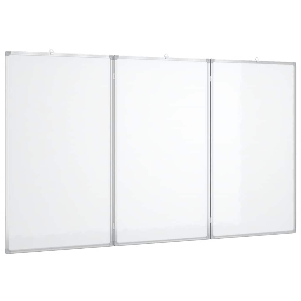 magnetisk whiteboard 120x100x1,7 cm foldbart aluminium
