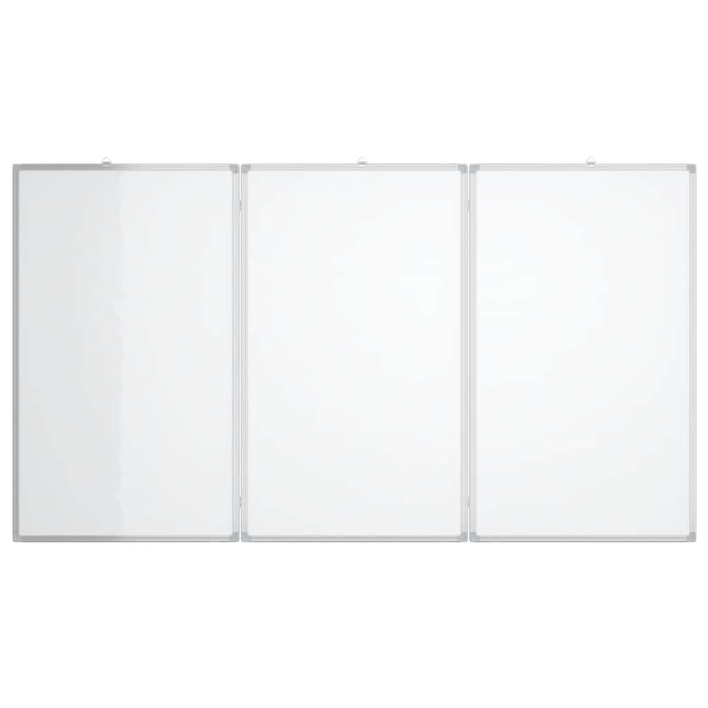 magnetisk whiteboard 120x100x1,7 cm foldbart aluminium