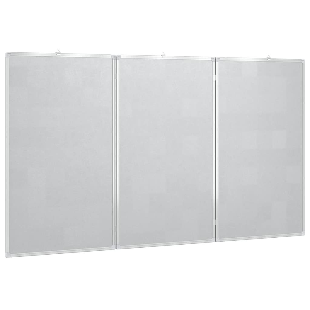 magnetisk whiteboard 120x100x1,7 cm foldbart aluminium