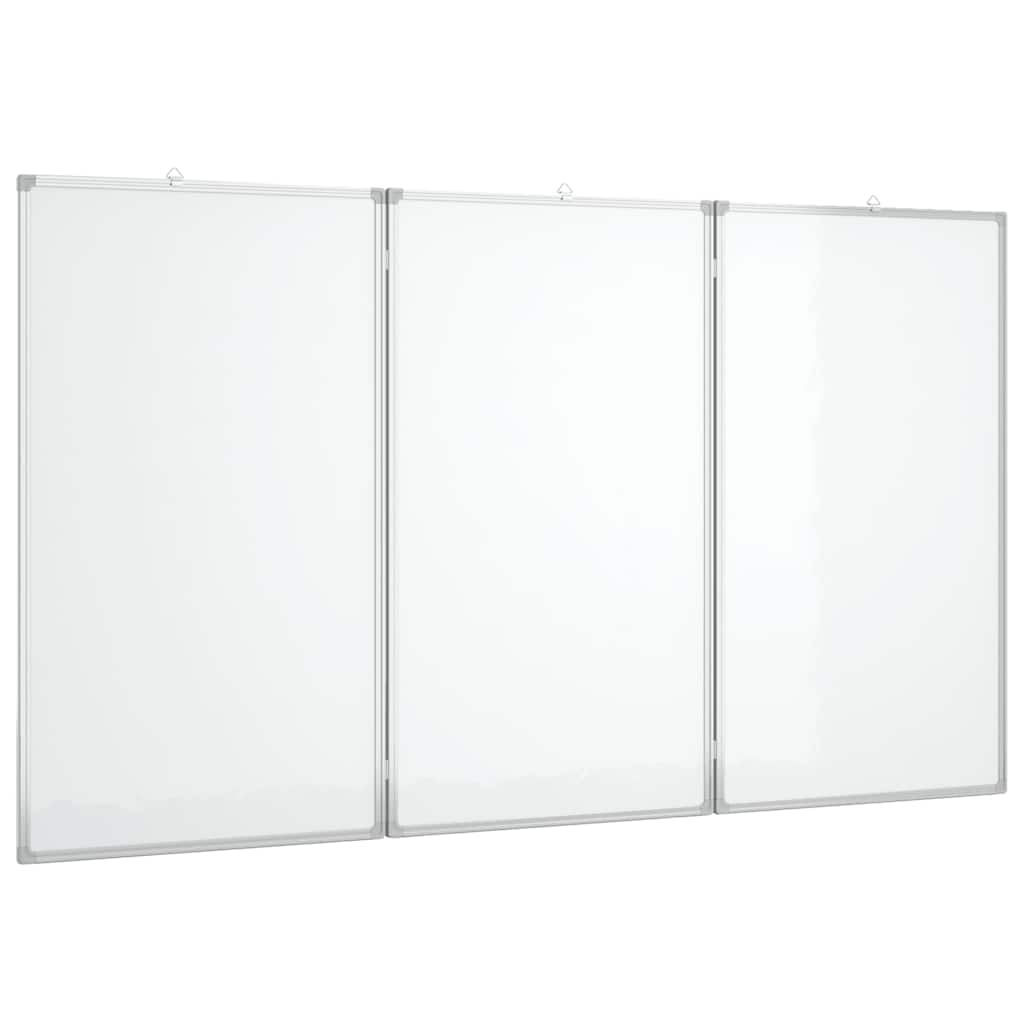 magnetisk whiteboard 150x80x1,7 cm foldbart aluminium