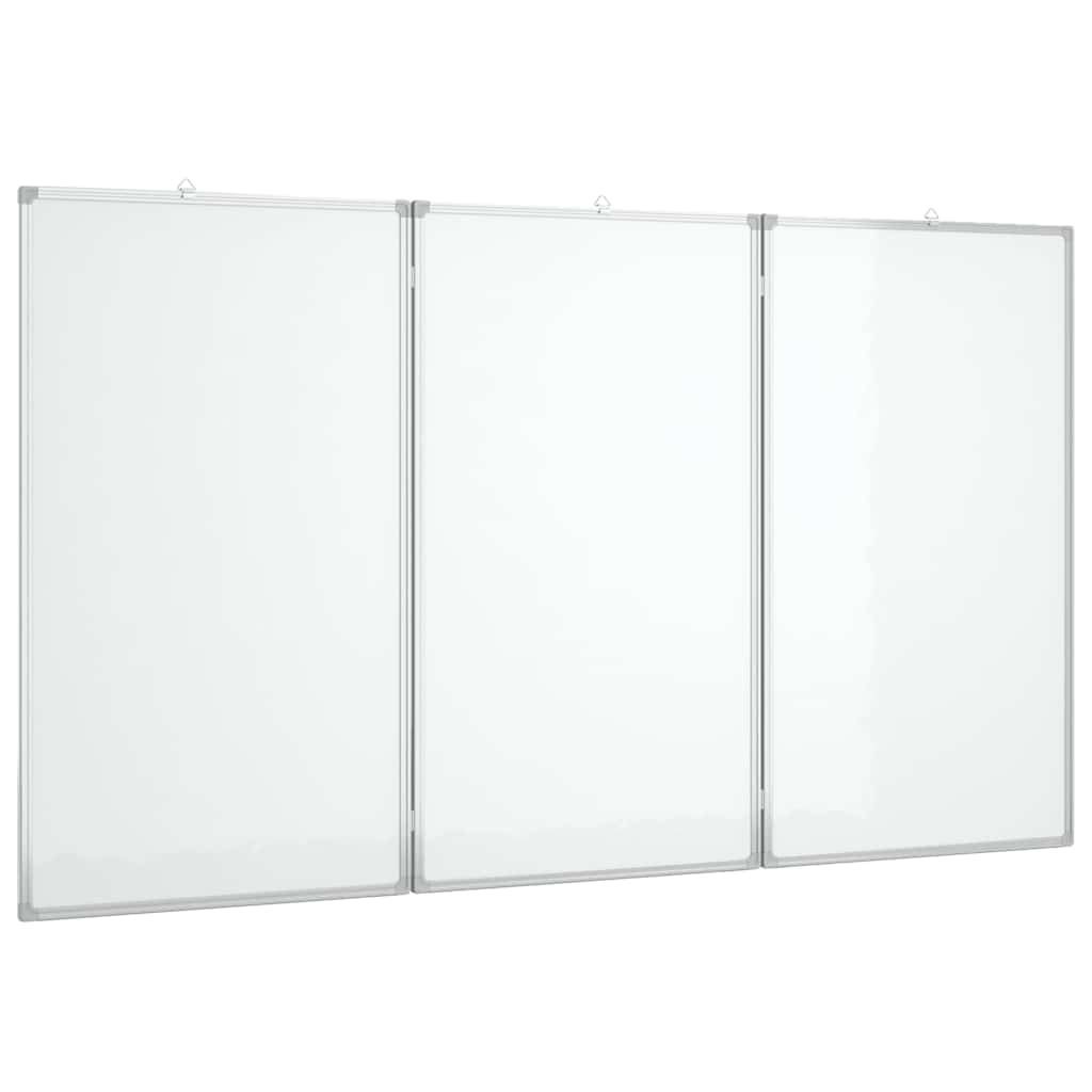 magnetisk whiteboard 150x100x1,7 cm foldbart aluminium