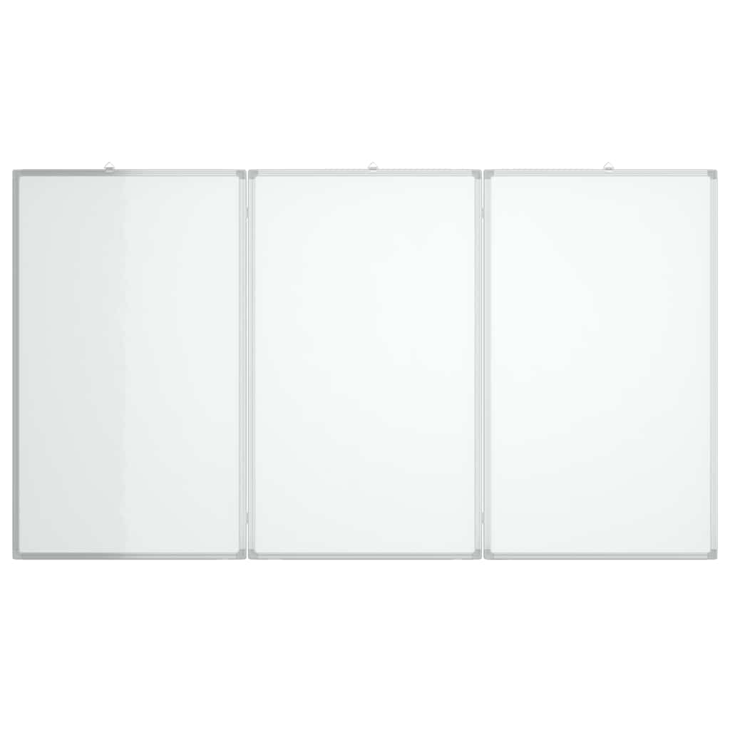 magnetisk whiteboard 150x100x1,7 cm foldbart aluminium