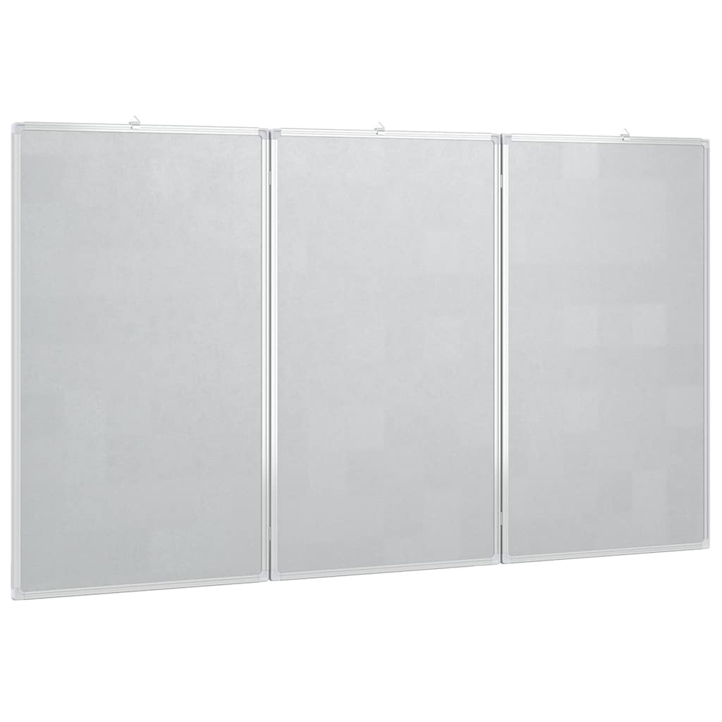magnetisk whiteboard 150x100x1,7 cm foldbart aluminium