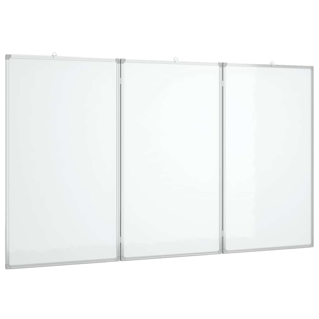 magnetisk whiteboard 180x80x1,7 cm foldbart aluminium