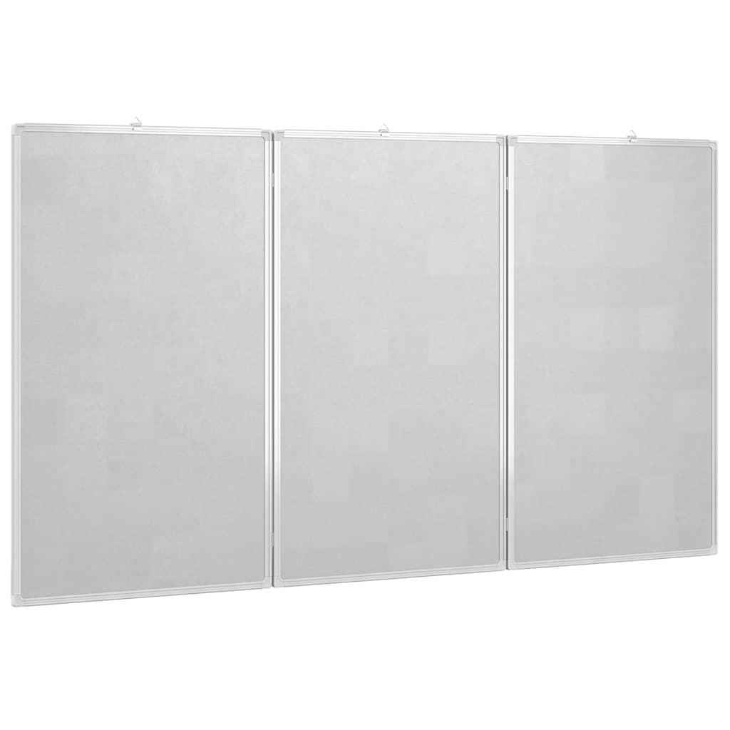 magnetisk whiteboard 180x80x1,7 cm foldbart aluminium