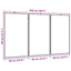 magnetisk whiteboard 180x80x1,7 cm foldbart aluminium