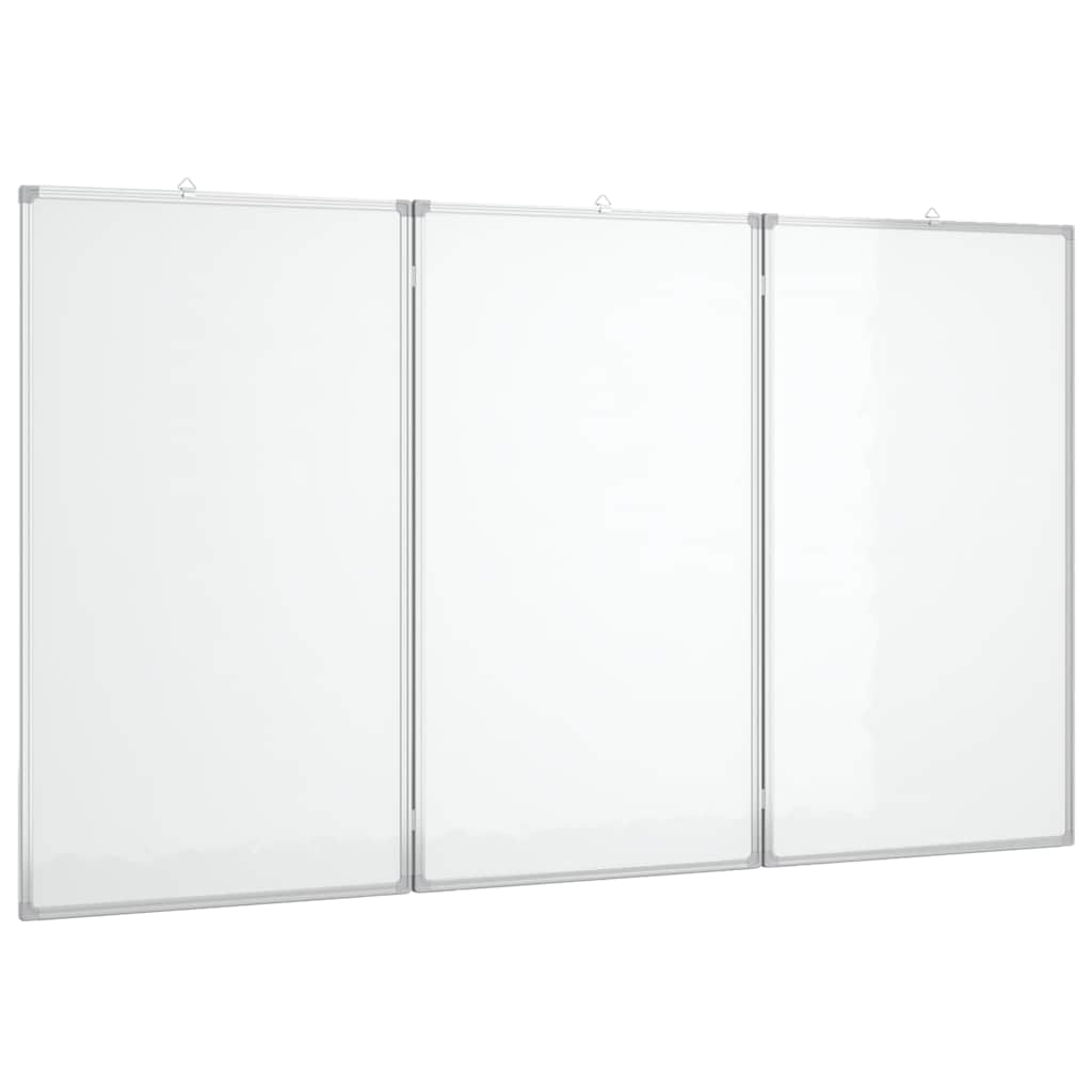magnetisk whiteboard 180x100x1,7 cm foldbart aluminium