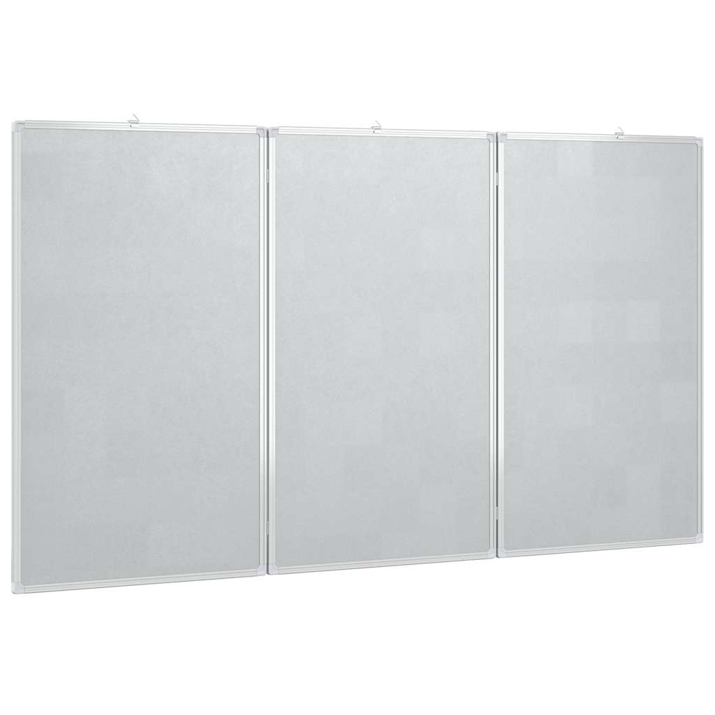 magnetisk whiteboard 180x100x1,7 cm foldbart aluminium