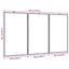 magnetisk whiteboard 180x100x1,7 cm foldbart aluminium