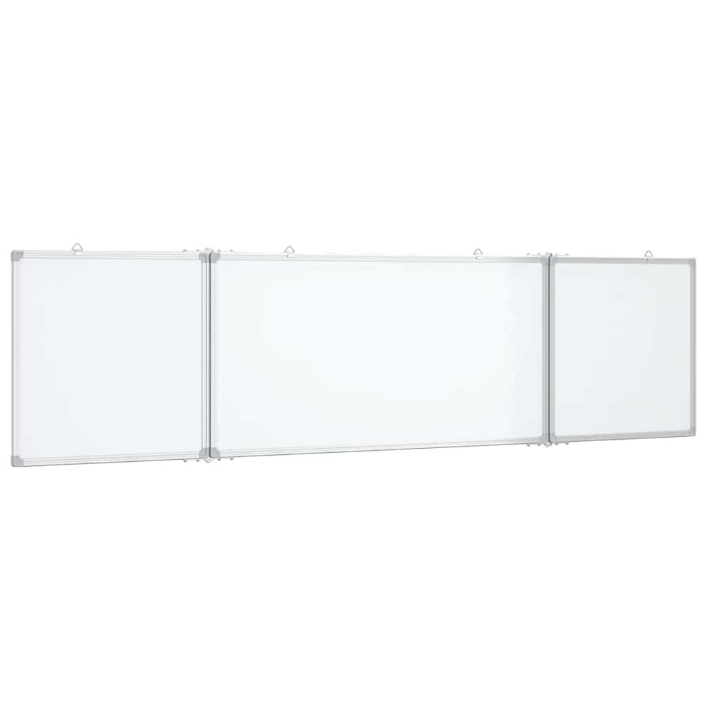 magnetisk whiteboard 160x40x1,7 cm foldbart aluminium