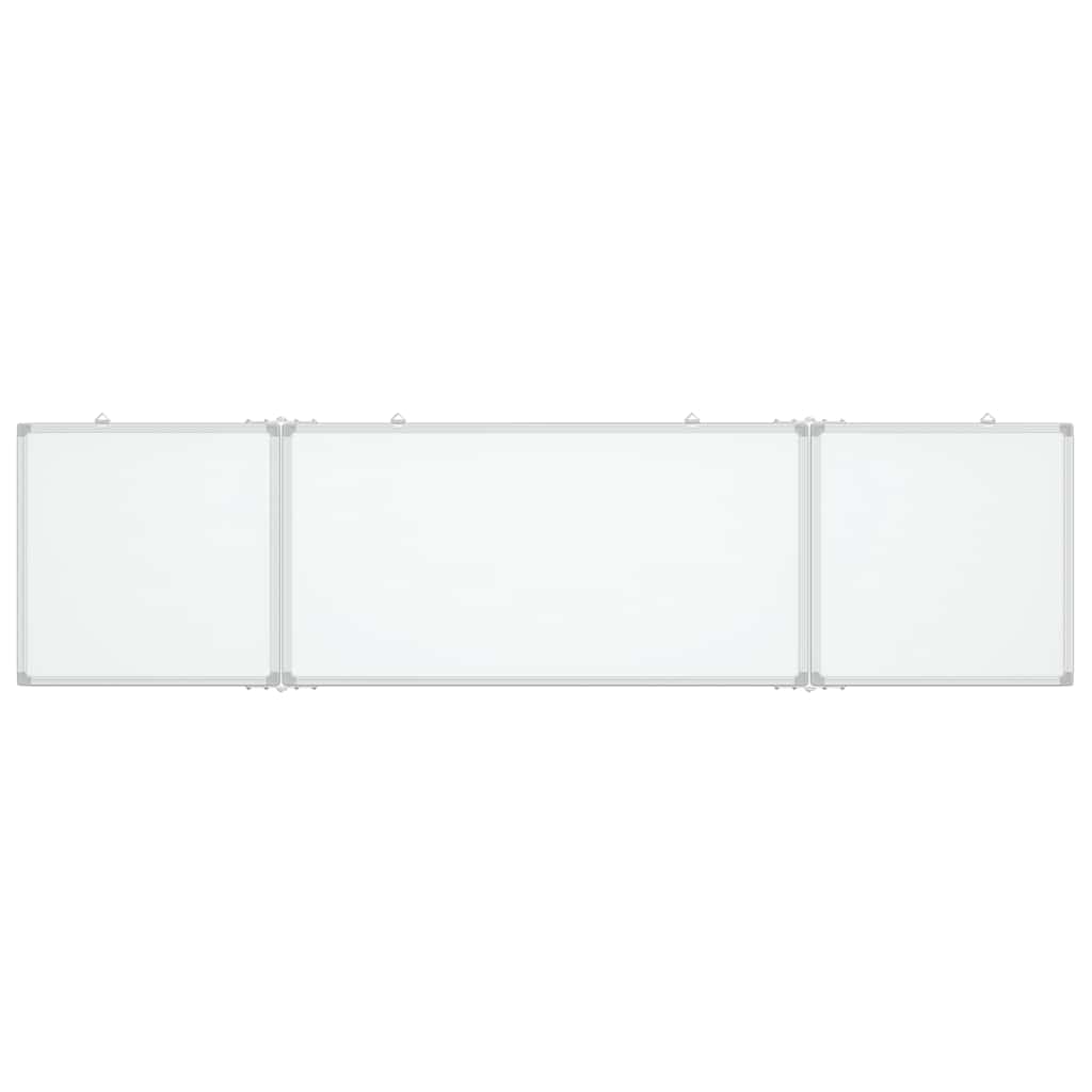 magnetisk whiteboard 160x40x1,7 cm foldbart aluminium