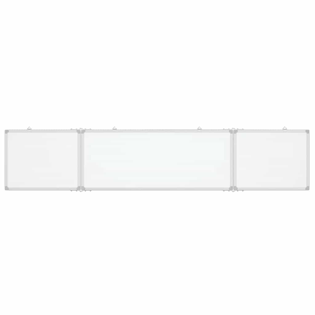 magnetisk whiteboard 200x40x1,7 cm foldbart aluminium