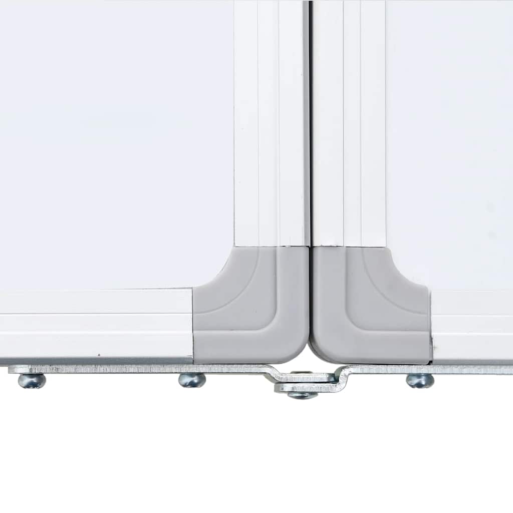 magnetisk whiteboard 200x40x1,7 cm foldbart aluminium