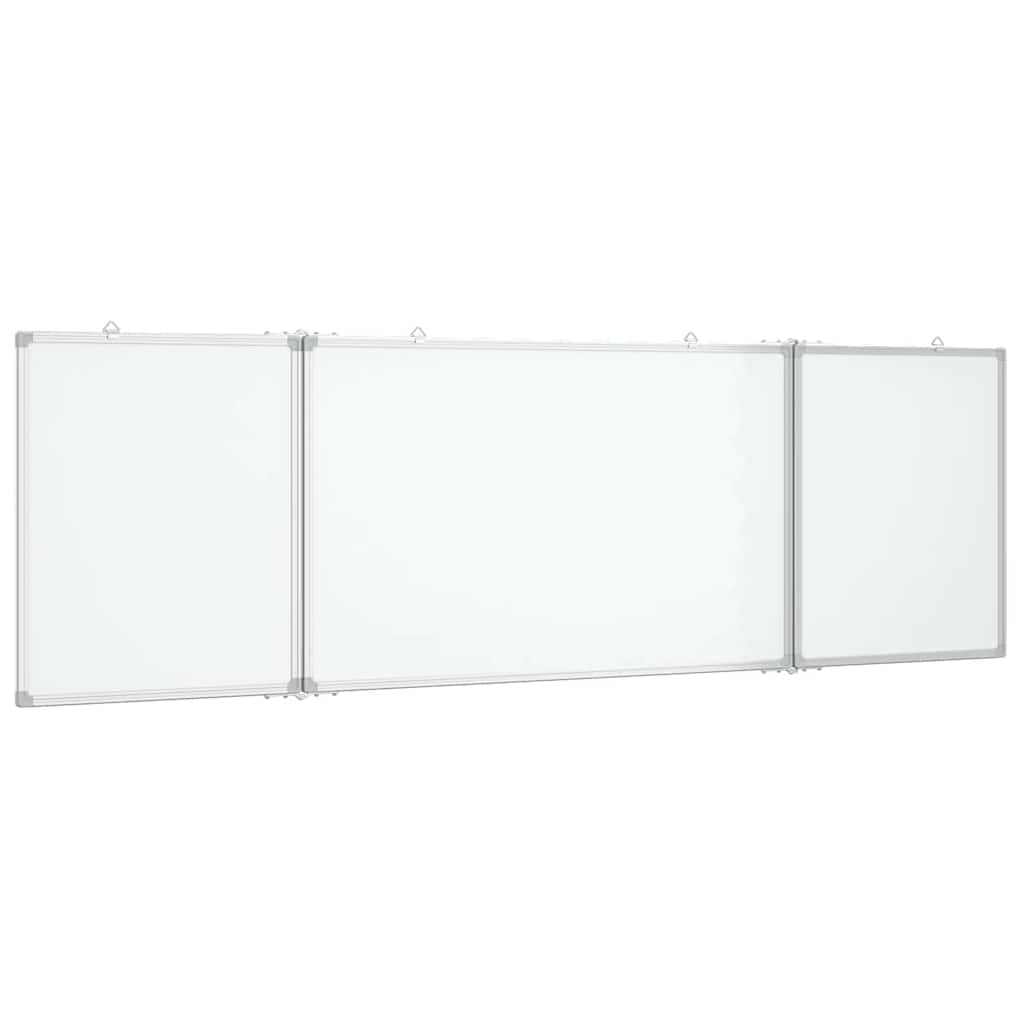 magnetisk whiteboard 160x50x1,7 cm foldbart aluminium