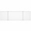 magnetisk whiteboard 160x50x1,7 cm foldbart aluminium