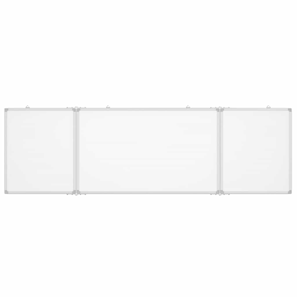 magnetisk whiteboard 160x50x1,7 cm foldbart aluminium