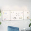 magnetisk whiteboard 160x50x1,7 cm foldbart aluminium