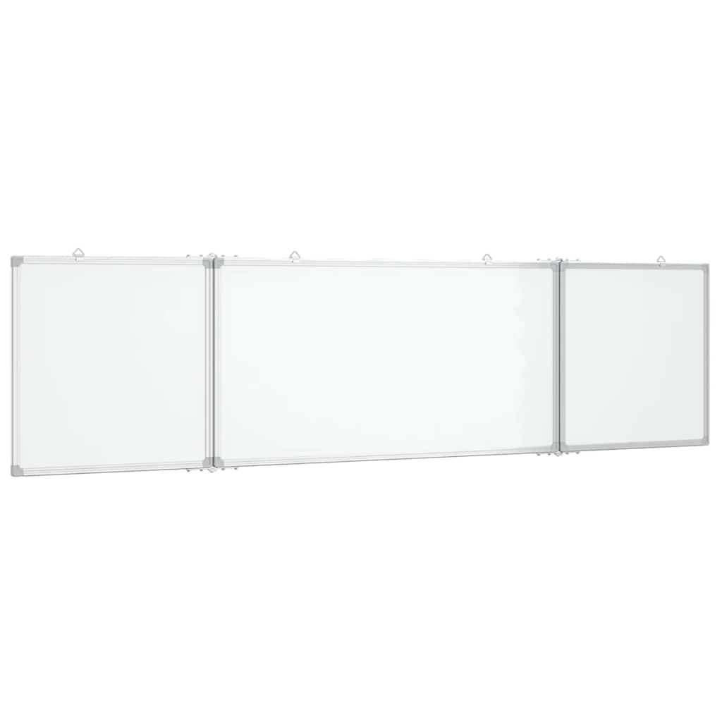 magnetisk whiteboard 200x50x1,7 cm foldbart aluminium
