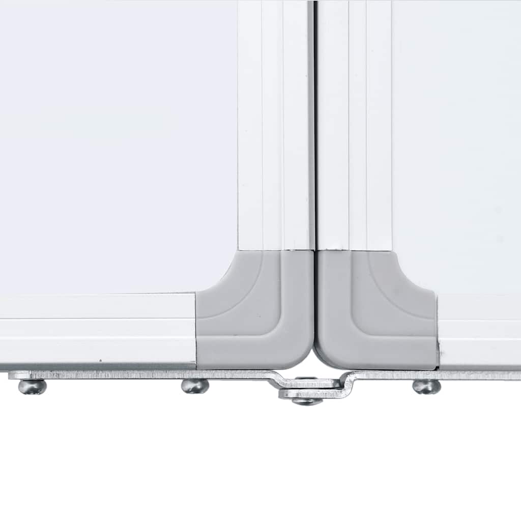 magnetisk whiteboard 200x50x1,7 cm foldbart aluminium
