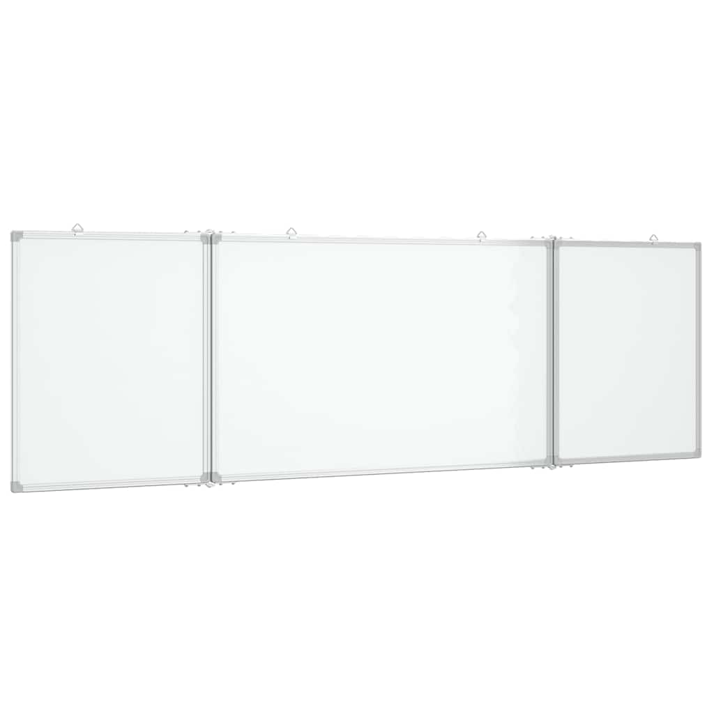 magnetisk whiteboard 160x60x1,7 cm foldbart aluminium
