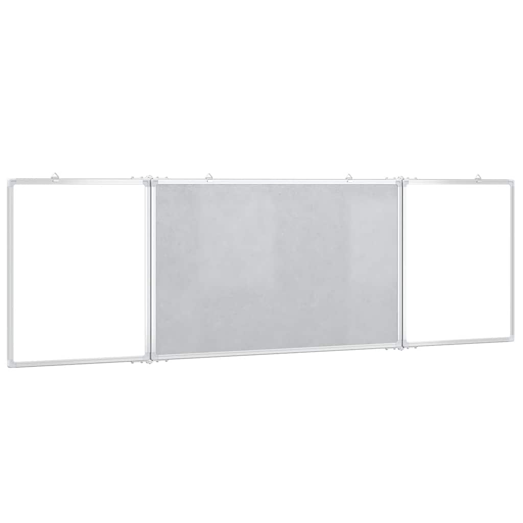magnetisk whiteboard 160x60x1,7 cm foldbart aluminium