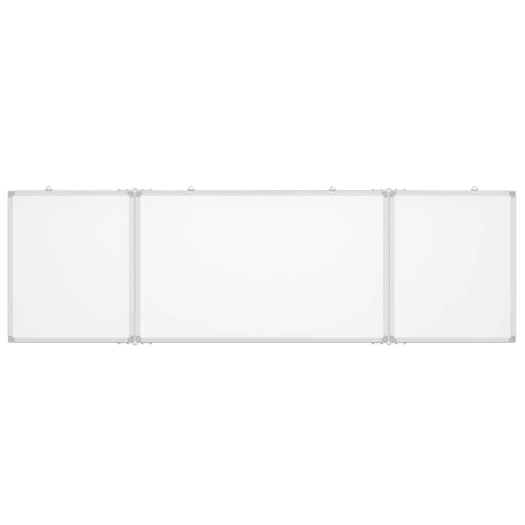 magnetisk whiteboard 200x60x1,7 cm foldbart aluminium