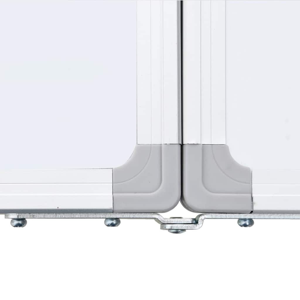 magnetisk whiteboard 200x60x1,7 cm foldbart aluminium