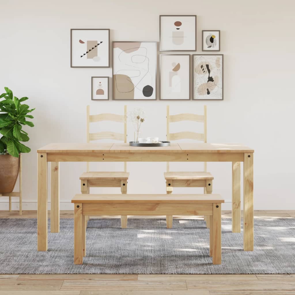 spisebordsbænk PANAMA 105x30x45 cm massivt fyrretræ