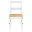 spisebordsstole 2 stk. PANAMA 40x46x90 cm massivt fyrretræ hvid