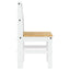 spisebordsstole 2 stk. PANAMA 40x46x90 cm massivt fyrretræ hvid