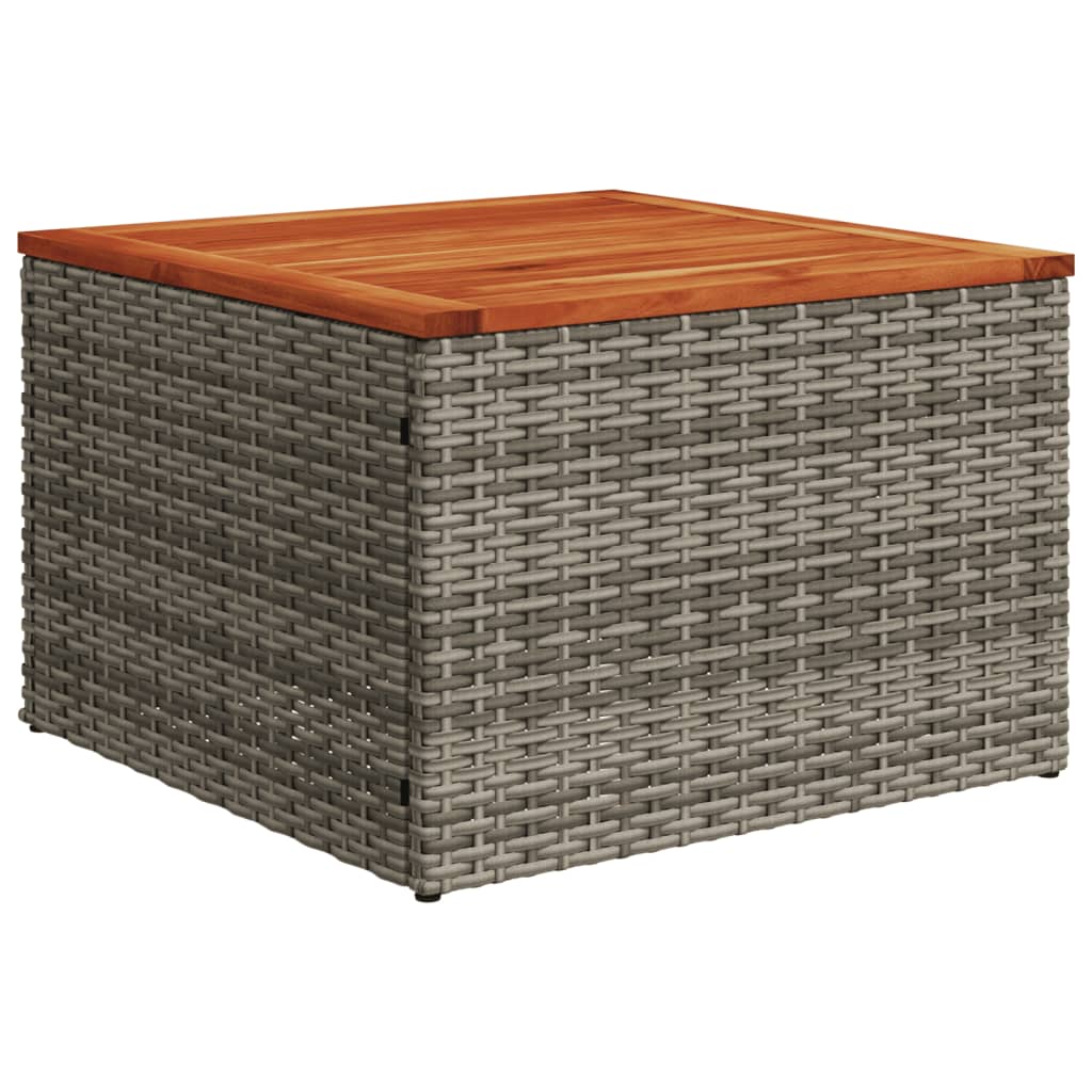sofasæt til haven 9 dele med hynder polyrattan grå