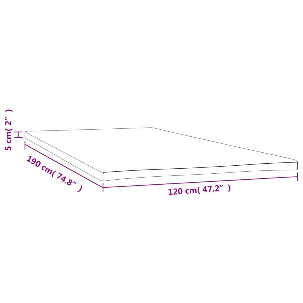 topmadras 120x190x5 cm