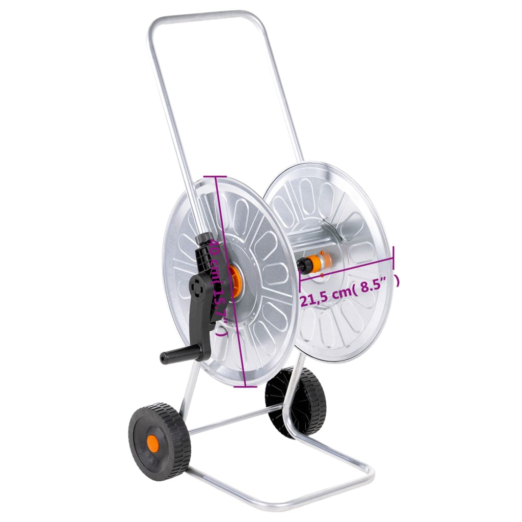 slangetromle til 60 m 1/2" slange stål