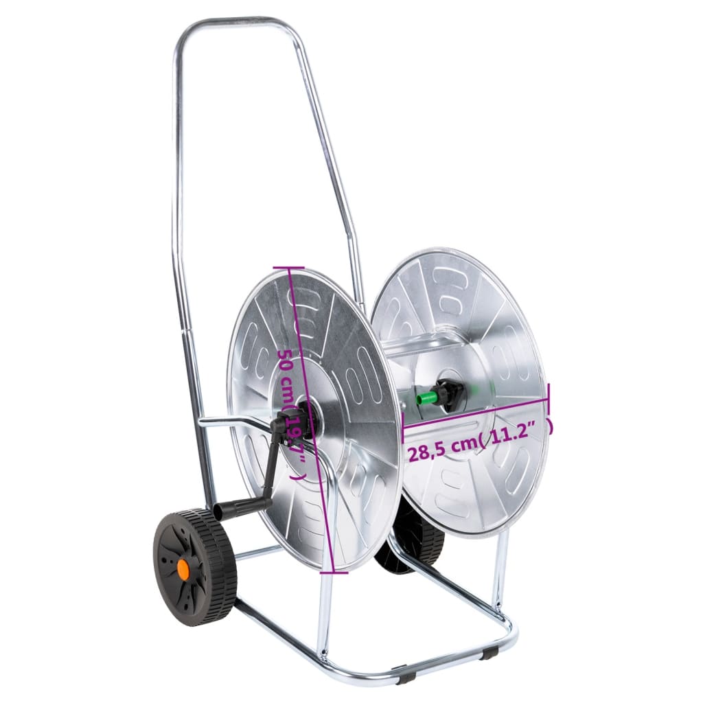 slangetromle til 80 m 3/4" slange stål
