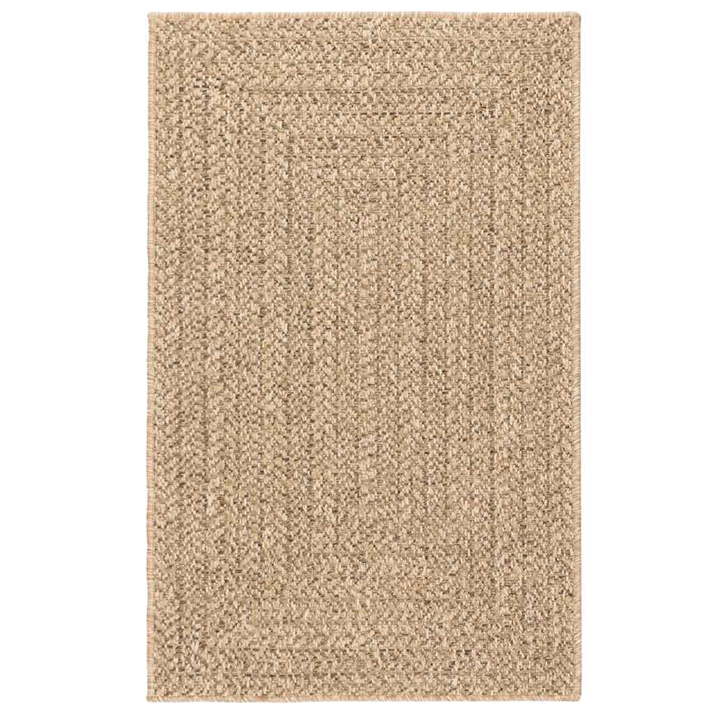 gulvtæppe ZIZUR 240x340 cm jute-look indendørs og udendørs