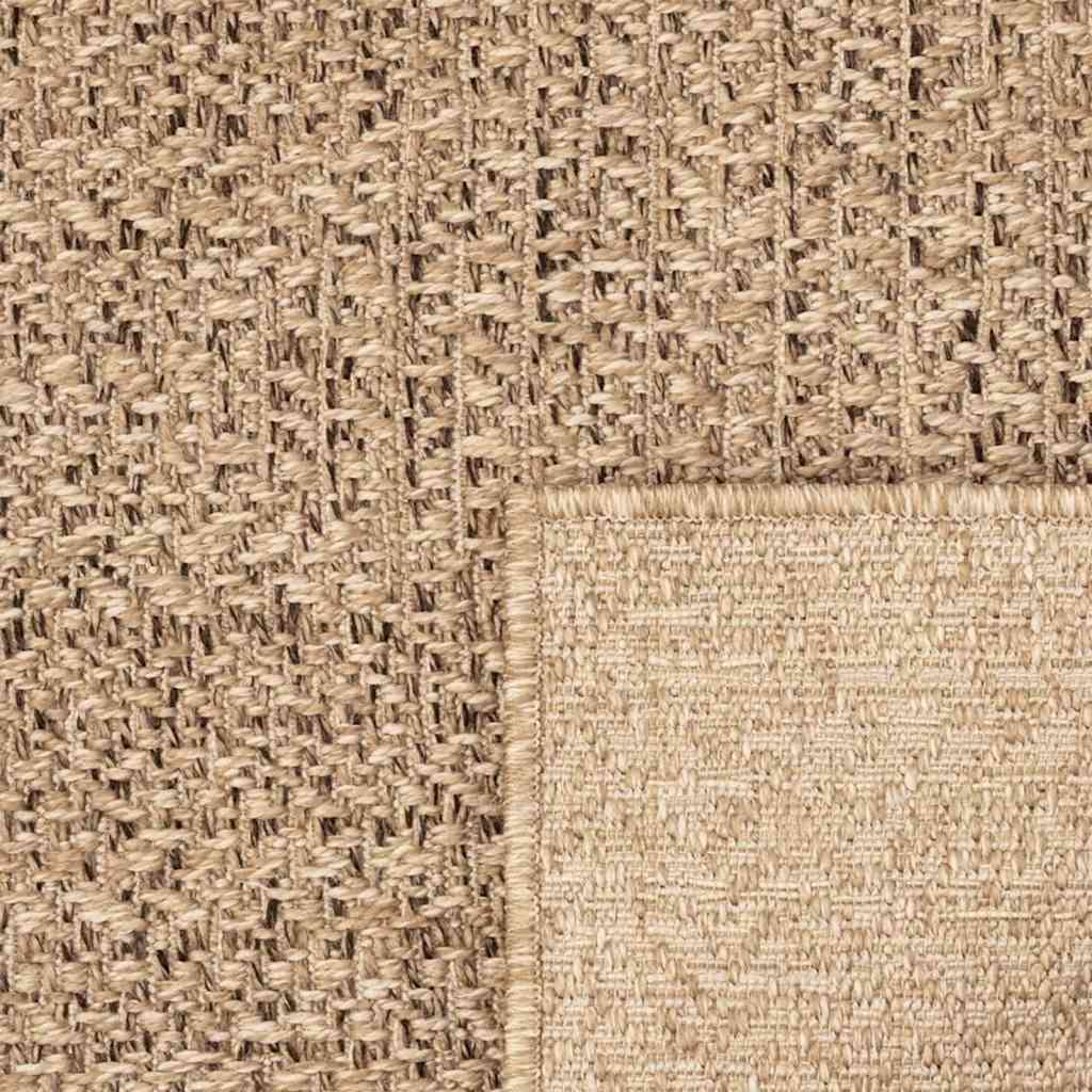 gulvtæppe ZIZUR 240x340 cm jute-look indendørs og udendørs