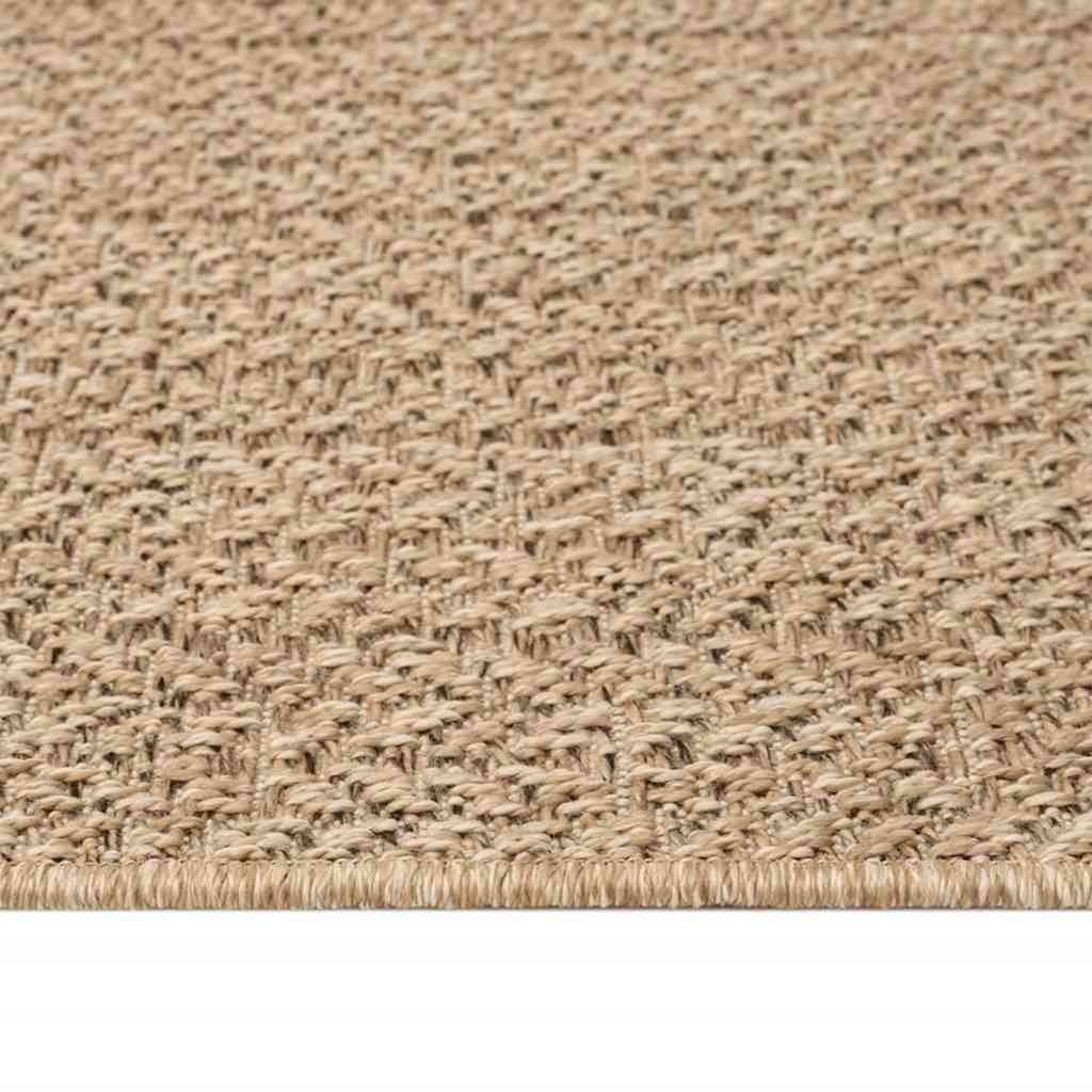 gulvtæppe ZIZUR 240x340 cm jute-look indendørs og udendørs